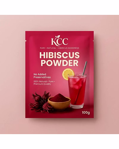 KCC Hibiscus Powder 100g | 100% Natural Hibiscus Flower Powder | No Added Preservatives | Premium Herbal Powder for Hair &amp; Skin Care-1