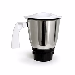 preethi crown mixer grinder stainless steel jar with lid & handle (1 litre) | genuine replacement jar assembly