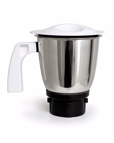 Preethi Crown Mixer Grinder Stainless Steel Jar with Lid &amp; Handle | Genuine Replacement Jar Assembly-pt-01