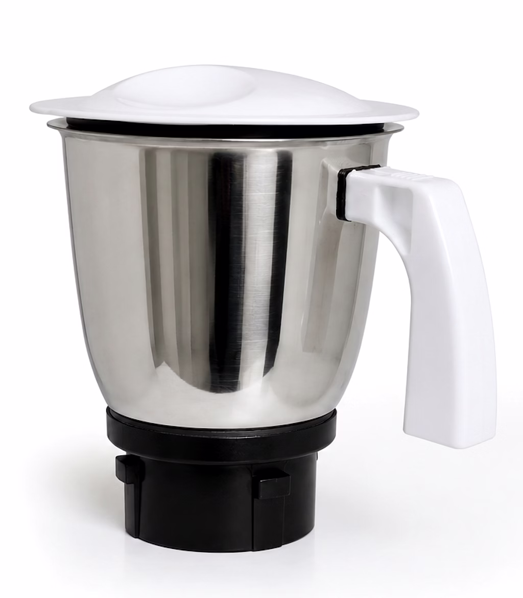 Preethi Crown Mixer Grinder Stainless Steel Jar with Lid & Handle (1 Litre) | Genuine Replacement Jar Assembly image 2