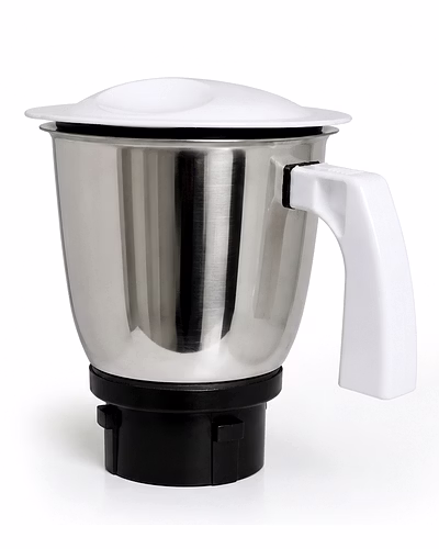 Preethi Crown Mixer Grinder Stainless Steel Jar with Lid &amp; Handle | Genuine Replacement Jar Assembly-1