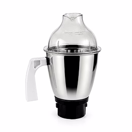 preethi crown mixer grinder stainless steel jar with dome lid (1.5 litre) | wet & dry grinding replacement jar assembly