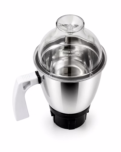 Preethi Crown Mixer Grinder Stainless Steel Jar with Dome Lid | Wet &amp; Dry Grinding Replacement Jar Assembly-1