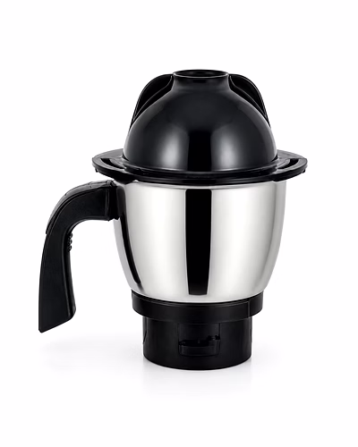 Vidiem 400ml Chutney Attachment Jar Assembly | Stainless Steel Mixer Grinder Jar with Dome Lid | 0.4 Litre Capacity-VDM-01
