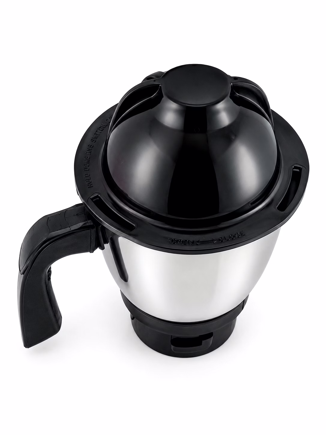 Vidiem 400ml Chutney Attachment Jar Assembly | Stainless Steel Mixer Grinder Jar with Dome Lid | 0.4 Litre Capacity image 2