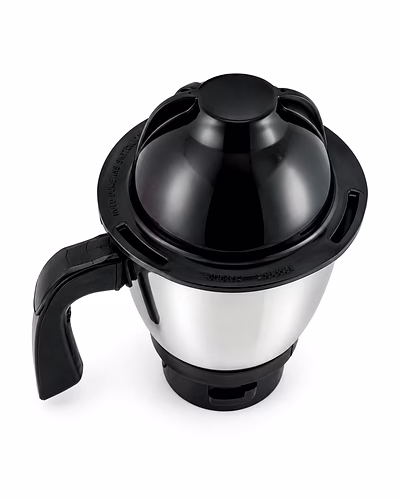 Vidiem 400ml Chutney Attachment Jar Assembly | Stainless Steel Mixer Grinder Jar with Dome Lid | 0.4 Litre Capacity-1