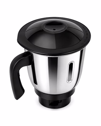 Vidiem 1 Litre Multi-Purpose Mixer Grinder Jar Assembly | Stainless Steel Bowl with Lid | Suitable for VDM Models-1