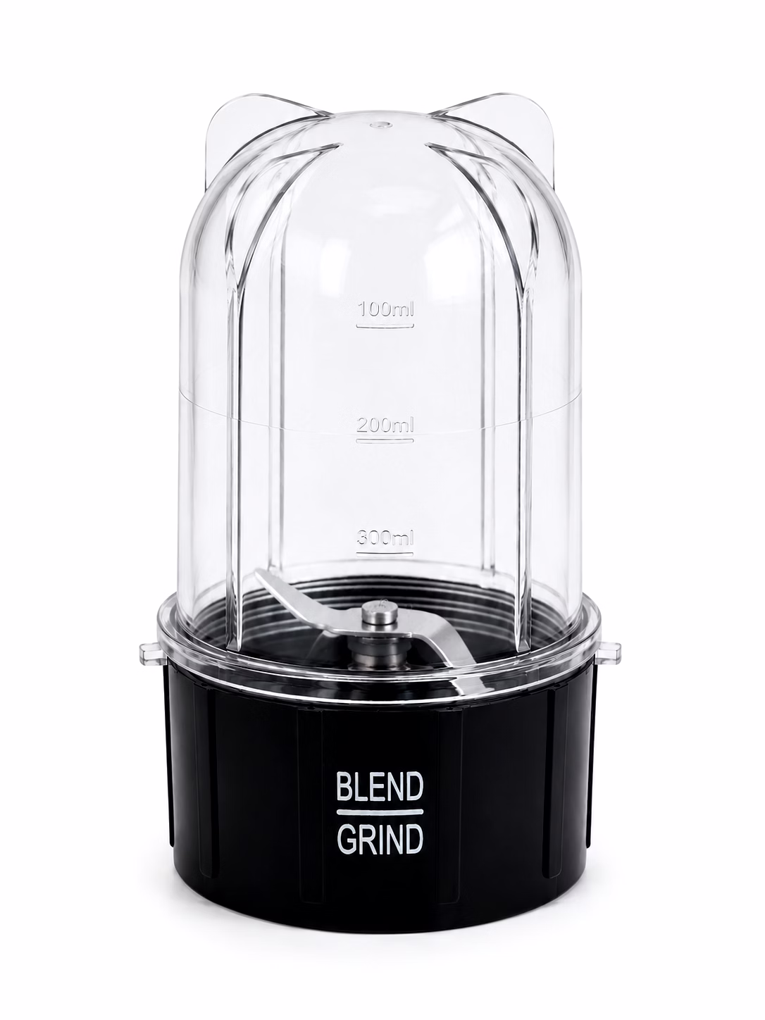 wonderchef nutri-blend small grinding jar | 300ml transparent blend & grind jar with blade base