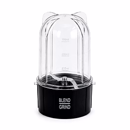 wonderchef nutri-blend small grinding jar | 300ml transparent blend & grind jar with blade base
