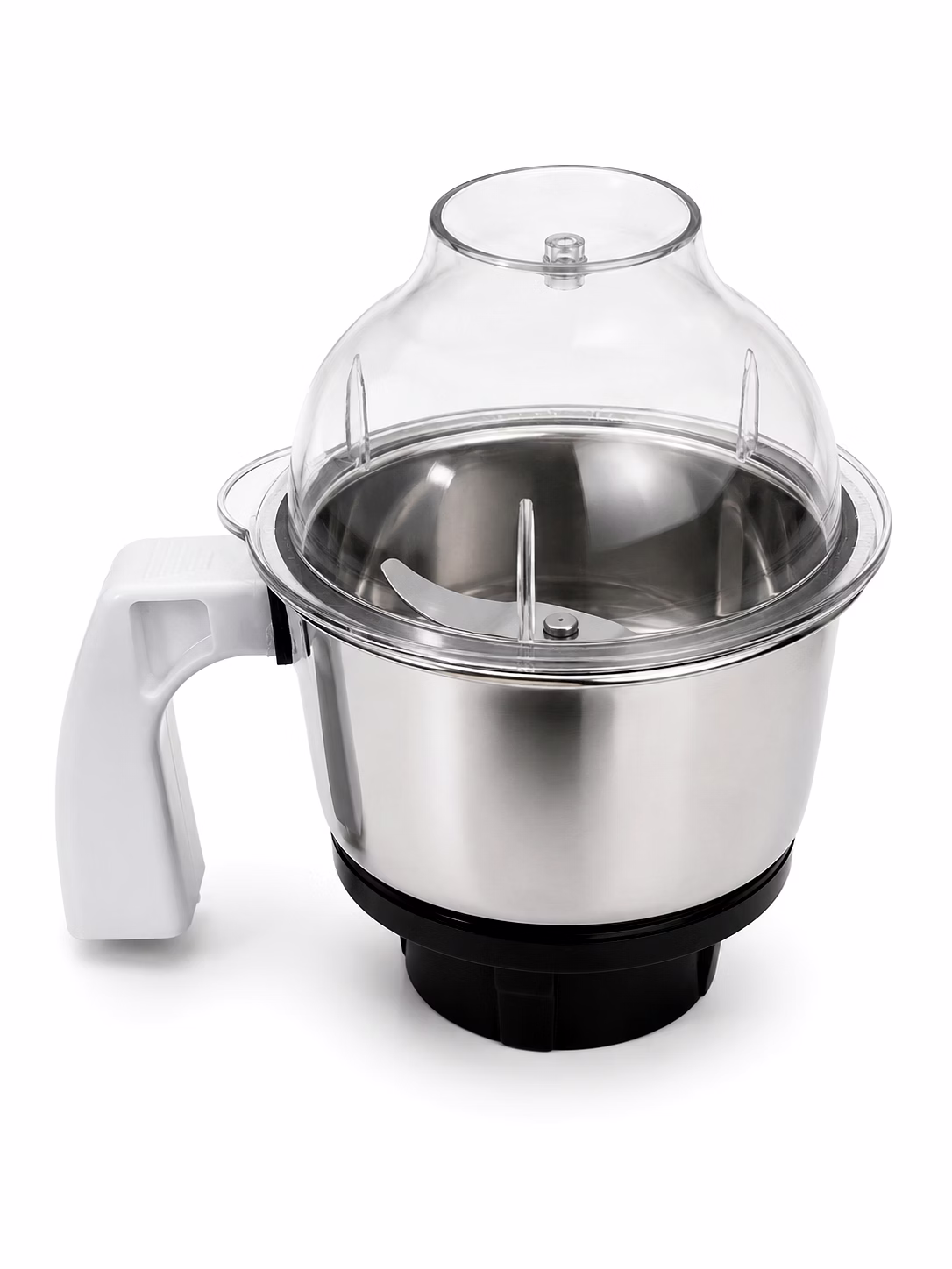 preethi 0.5 litre stainless steel chutney jar assembly with dome lid | suitable for preethi mixer grinder models
