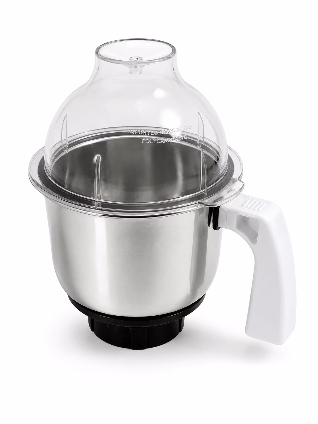 preethi 1.5 litre stainless steel mixer grinder bowl jar assembly with dome lid | suitable for preethi mixer grinder models