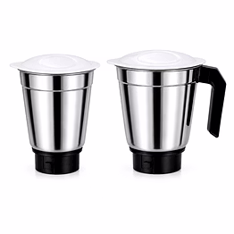 philips hl1606 dry & wet grinding jar assembly (1 litre) | stainless steel mixer grinder jar with lid | suitable for philips hl1606 models