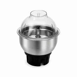 butterfly 0.5 litre mixer mate jar assembly | stainless steel chutney & masala grinding jar with dome lid