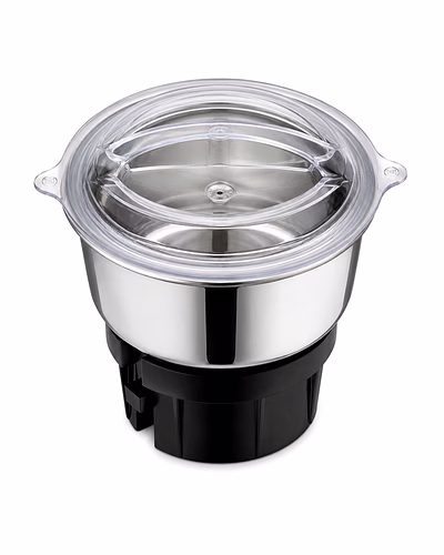 Butterfly 0.4 Litre Chutney Attachment Jar Assembly | Stainless Steel Mixer Grinder Jar with Transparent Lid-1