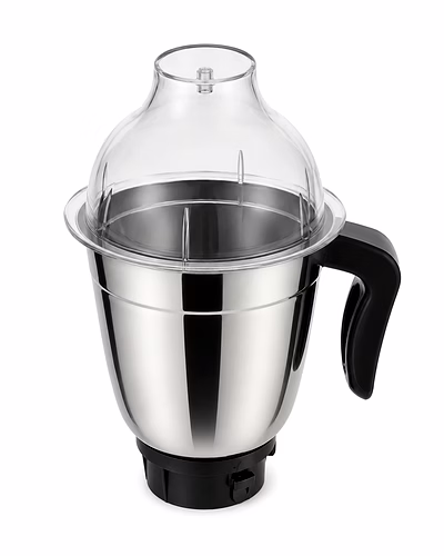 Butterfly 1.5 Litre Mixer Grinder Jar Assembly | Stainless Steel Wet &amp; Dry Grinding Jar with Dome Lid-BFLY03-01