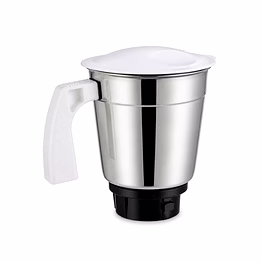 preethi 1.0 litre mixer grinder jar assembly | stainless steel dry & wet grinding jar with lid | suitable for preethi mixer grinder models