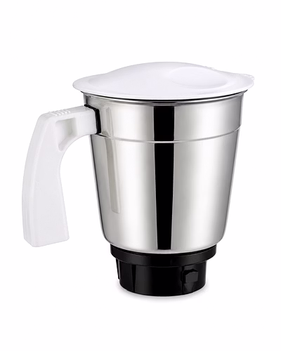 Preethi 1.0 Litre Mixer Grinder Jar Assembly | Stainless Steel Dry &amp; Wet Grinding Jar with Lid | Suitable for Preethi Mixer Grinder Models-pt07-01