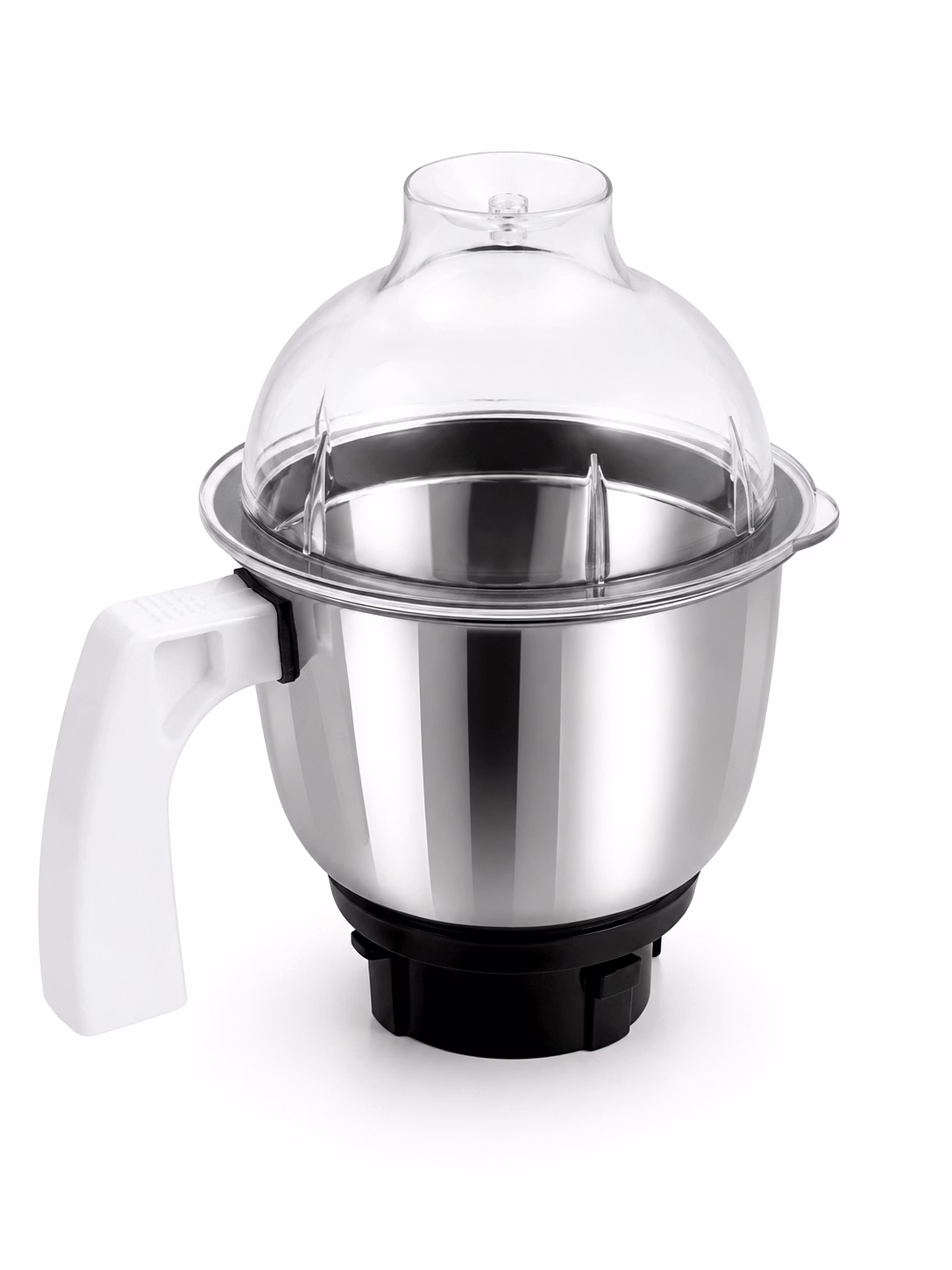 preethi 1.0 litre bowl jar assembly | stainless steel mixer grinder bowl with dome lid | suitable for preethi mixer grinder models