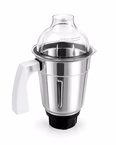 Preethi 1.75 Litre Stainless Steel Jar Assembly with Dome Lid | Suitable for Preethi Mixer Grinder Models | Wet &amp; Dry Grinding Jar-pt10-01