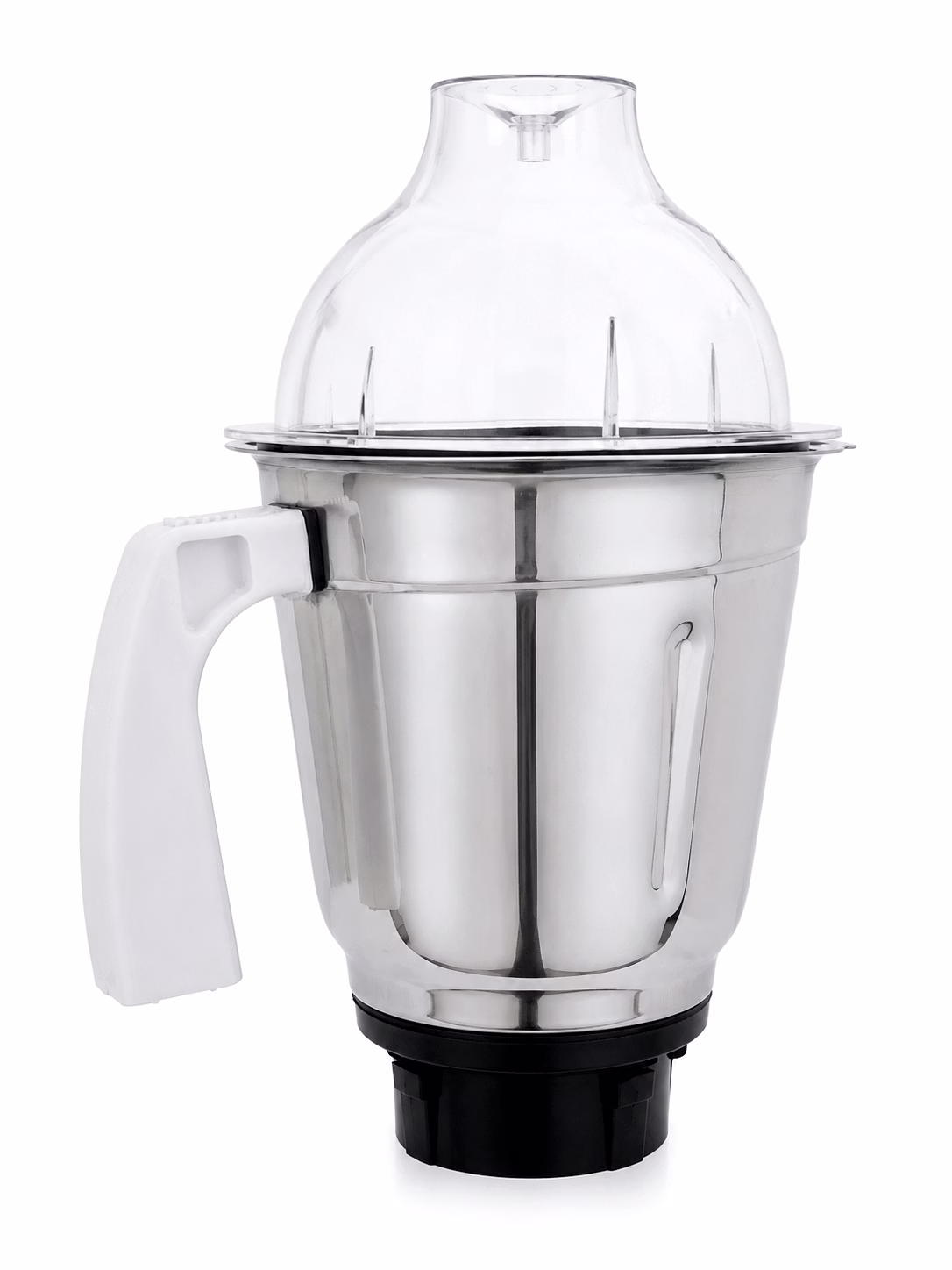 preethi 1.5 litre stainless steel jar assembly with dome lid | suitable for preethi mixer grinder models | wet & dry grinding jar
