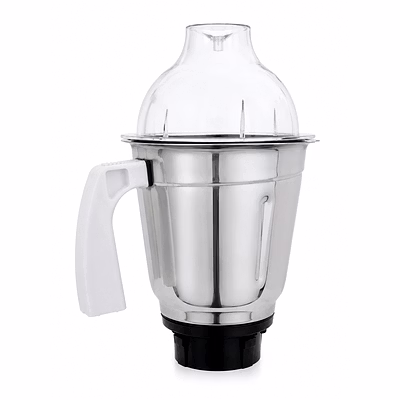 preethi 1.5 litre stainless steel jar assembly with dome lid | suitable for preethi mixer grinder models | wet & dry grinding jar