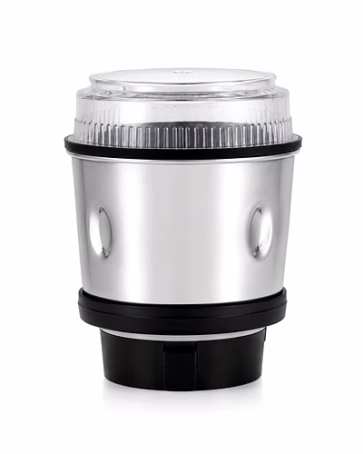 Sumeet New DLX Gold Chutney Jar Assembly | Stainless Steel Grinding Jar with Transparent Lid | Compatible with Sumeet New DLX Gold Mixer Grinder-st-01
