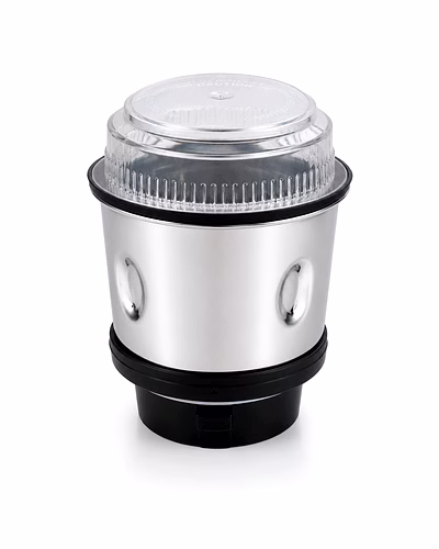 Sumeet New DLX Gold Chutney Jar Assembly | Stainless Steel Grinding Jar with Transparent Lid | Compatible with Sumeet New DLX Gold Mixer Grinder-1