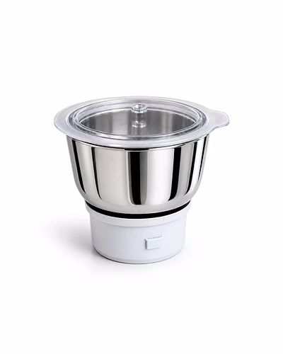 Prestige Teon Multi Chutney Jar Assembly | Stainless Steel Small Grinding Jar with Transparent Lid | Compatible with Prestige Teon Mixer Grinder Models-pg04-01
