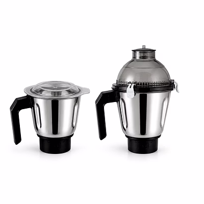 philips hl1616 compatible dry & wet jar set | stainless steel mixer grinder jar combo with lids | suitable for philips hl1616 mixer models
