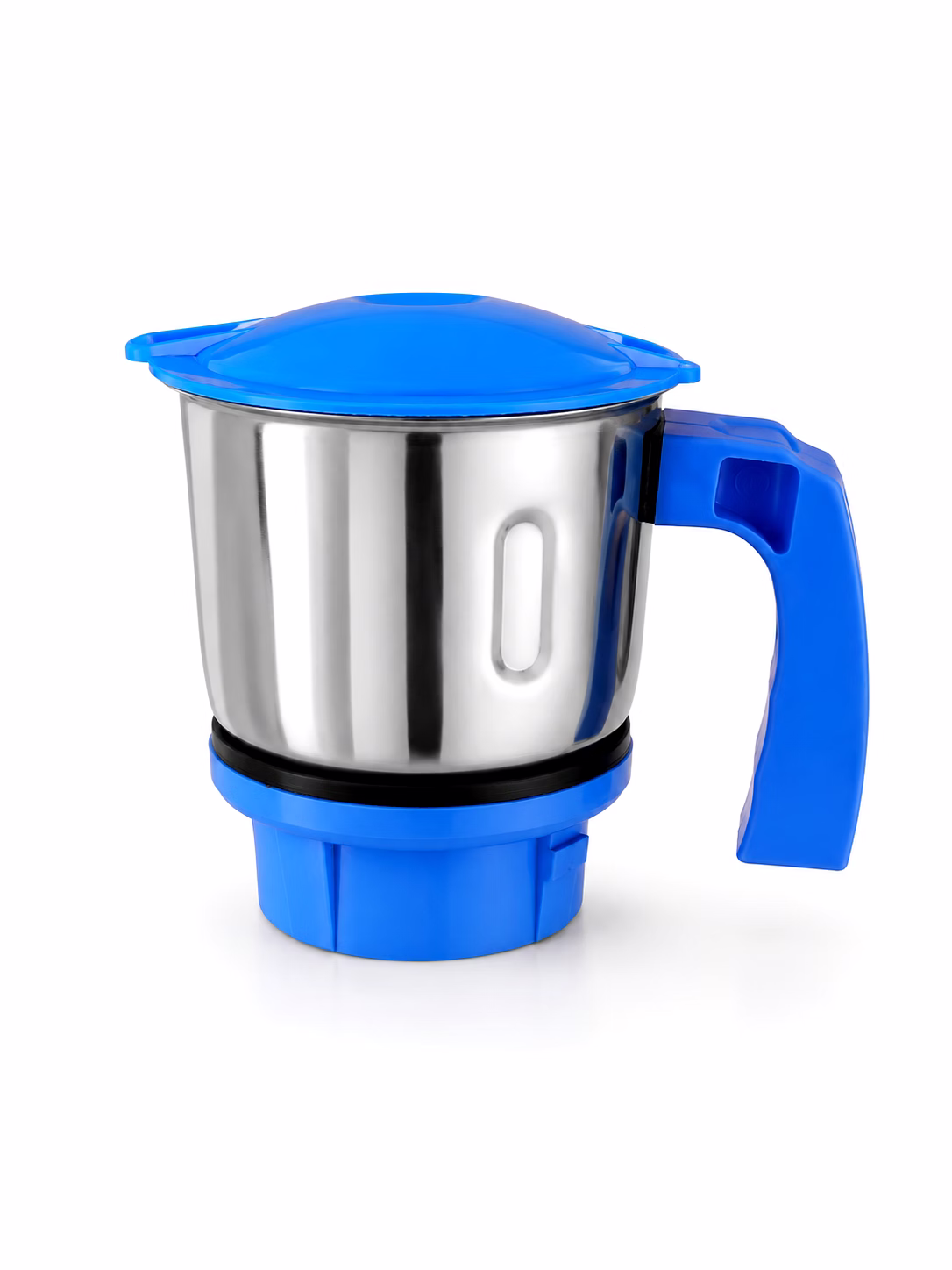 preethi leaf multi compatible chutney jar | 0.4 litre stainless steel mixer grinder jar with blue handle & lid | suitable for preethi leaf multi mixer grinder models