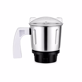 preethi galaxy compatible chutney jar | 0.4 litre stainless steel mixer grinder jar with transparent lid | suitable for preethi galaxy, blue leaf & similar models
