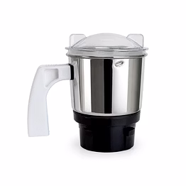 preethi crown compatible chutney jar | 0.4 litre stainless steel mixer grinder jar with transparent dome lid | suitable for preethi crown, crown plus & similar models
