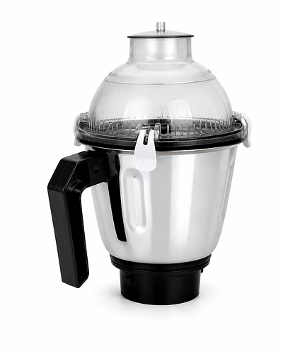 Philips 1629 Compatible Dry + Wet Jar Set | Stainless Steel Mixer Grinder Jar Combo | Dry Grinding Jar &amp; Wet Grinding Jar Assembly | Suitable for Philips HL1616, HL1618, HL1628, HL1629, HL1641, HL1643 &amp; Similar Models-1