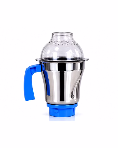 Preethi Leaf Jar Set (Dry + Wet) | Stainless Steel Mixer Grinder Jar Combo | Wet Grinding Jar &amp; Dry Grinding Jar | Compatible with Preethi Blue Leaf, Blue Leaf Gold, Blue Leaf Platinum, Popular, Chef Pro &amp; Similar Models-1