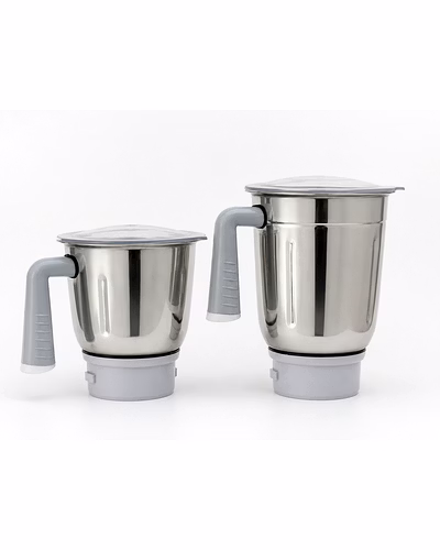 Prestige Teon Jar Set (Dry + Wet) | Stainless Steel Mixer Grinder Jar Combo | 1 L Dry Grinding Jar &amp; 1.5 L Wet Grinding Jar | Compatible with Prestige Teon, Teon Plus &amp; Teon Star Mixer Grinder Models-pg06-01