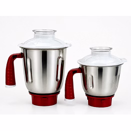 prestige jar set 1.5 litre & 1 litre (dry + wet) | stainless steel mixer grinder jar combo | large wet grinding jar & medium dry grinding jar | compatible with select prestige mixer grinder models
