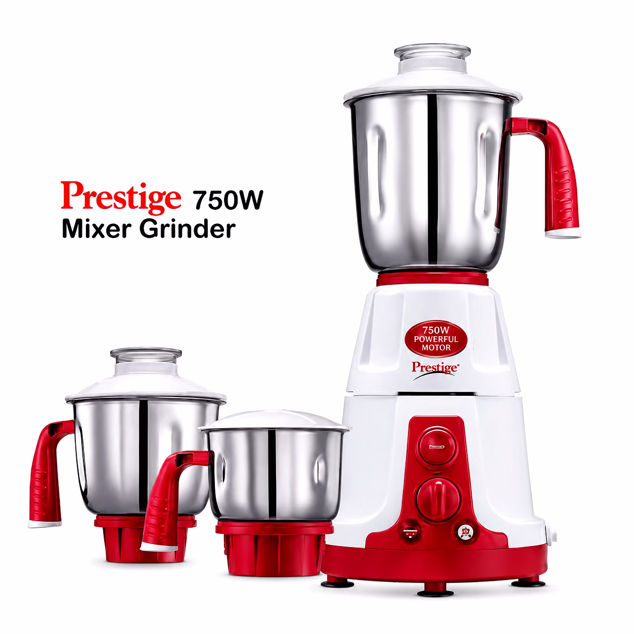 Prestige Jar Set 1.5 Litre & 1 Litre (Dry + Wet) | Stainless Steel Mixer Grinder Jar Combo | Large Wet Grinding Jar & Medium Dry Grinding Jar | Compatible with Select Prestige Mixer Grinder Models image 2