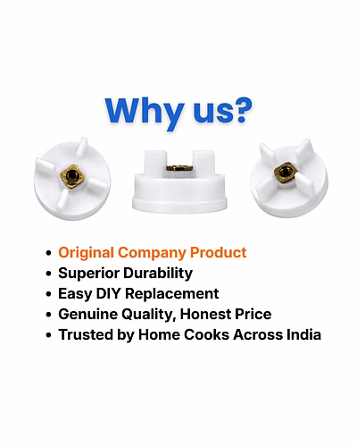 Bajaj Original Mixer Grinder Jar Coupler Pack of 2 | Compatible with Bajaj &amp; MR Mixer Grinders | Heavy Brass Insert-6