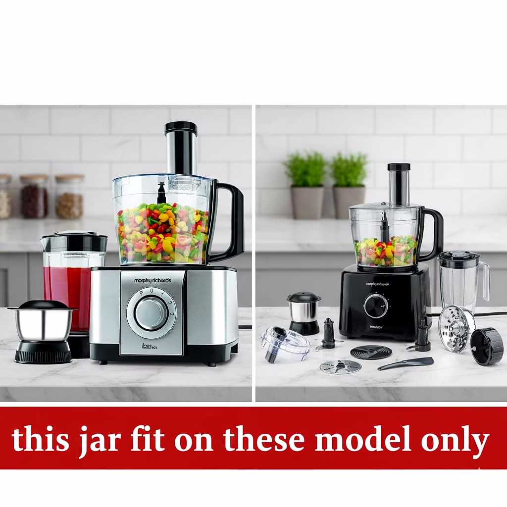 Bajaj Original Food Processor Lid, Clear with Black Handle, Compatible with FX1000 and Icon DLX Food Processor Models, ABS Plastic image 2