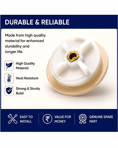 Bajaj Mixer Grinder Jar Coupler Pack of 3 | Compatible with Bajaj &amp; MR Mixer Grinder Jars | Replacement Jar Coupler Spare Par-2