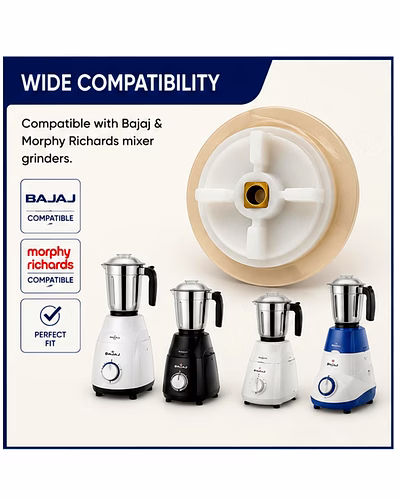 Bajaj Mixer Grinder Jar Coupler Pack of 3 | Compatible with Bajaj &amp; MR Mixer Grinder Jars | Replacement Jar Coupler Spare Par-7