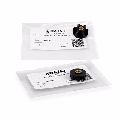 bajaj original motor coupler for fx1000 food processor mixer grinder pack of 2 black with brass insert diameter 27mm