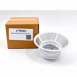 bajaj original mesh molded filter for juicer mixer grinder | white | 14 cm diameter, 6.4 cm height | compatible with bajaj jx9, jx4 cutie & jmg models | genuine replacement part