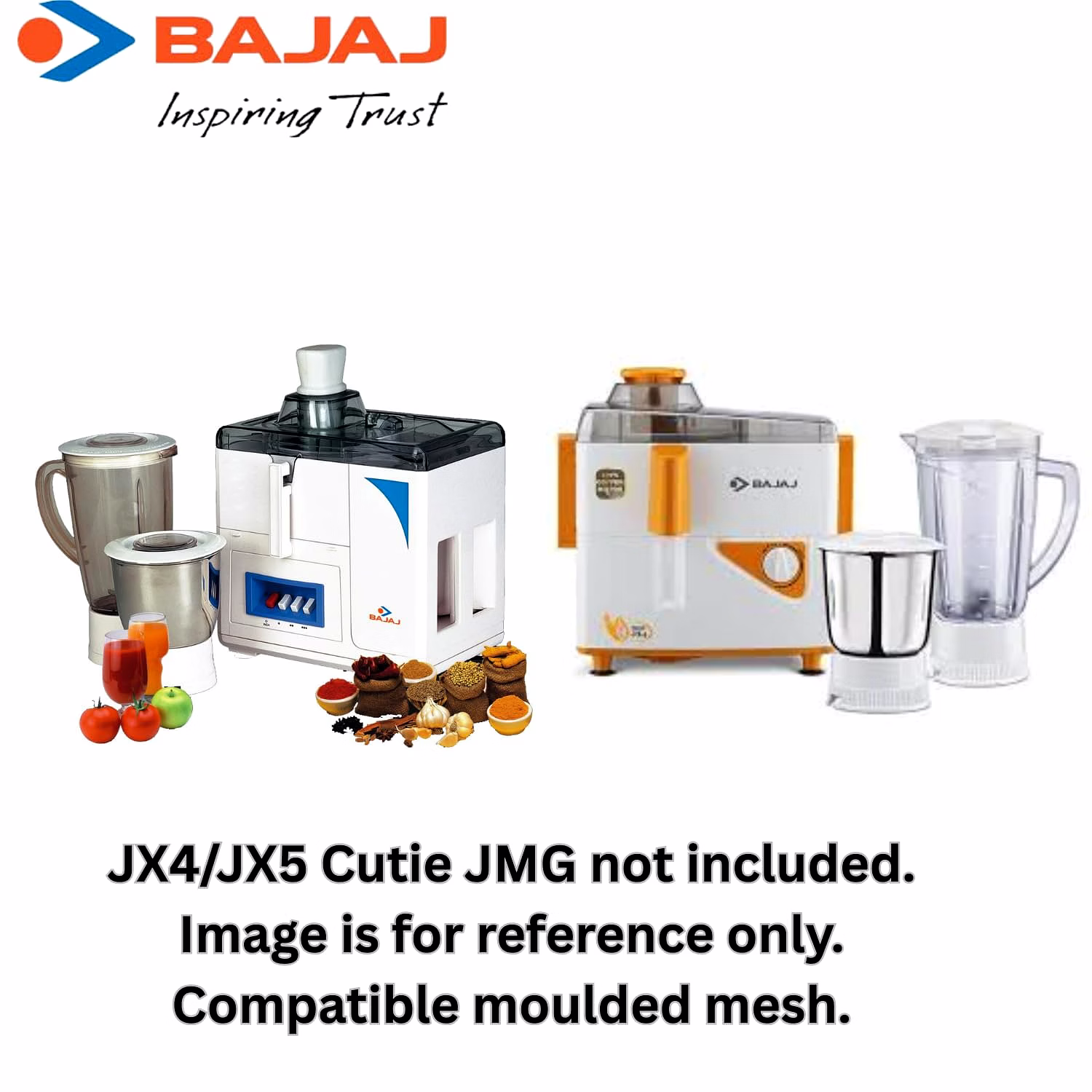 Bajaj Original Mesh Molded Filter for Juicer Mixer Grinder | White | 14 cm Diameter, 6.4 cm Height | Compatible with Bajaj JX9, JX4 Cutie & JMG Models | Genuine Replacement Part image 4