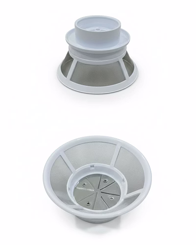 Bajaj Original Mesh Molded Filter for Juicer Mixer Grinder | White | 14 cm Diameter, 6.4 cm Height | Compatible with Bajaj JX9, JX4 Cutie &amp; JMG Models | Genuine Replacement Part-4
