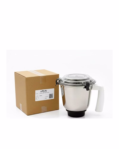 Bajaj Original GX10 Mixer Grinder Dry Jar | 1 Litre Capacity | White | Replacement Dry Grinding Jar with Lid-3