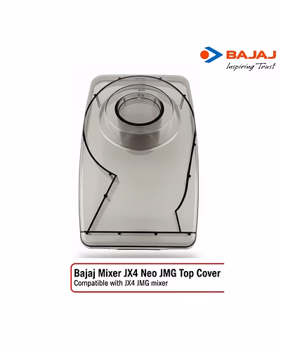 Bajaj Original Top Cover/Lid for JX4 Neo &amp; JMG Mixer Grinder | Transparent Replacement Lid | Compatible with Bajaj JX4 Neo &amp; JMG Model-1