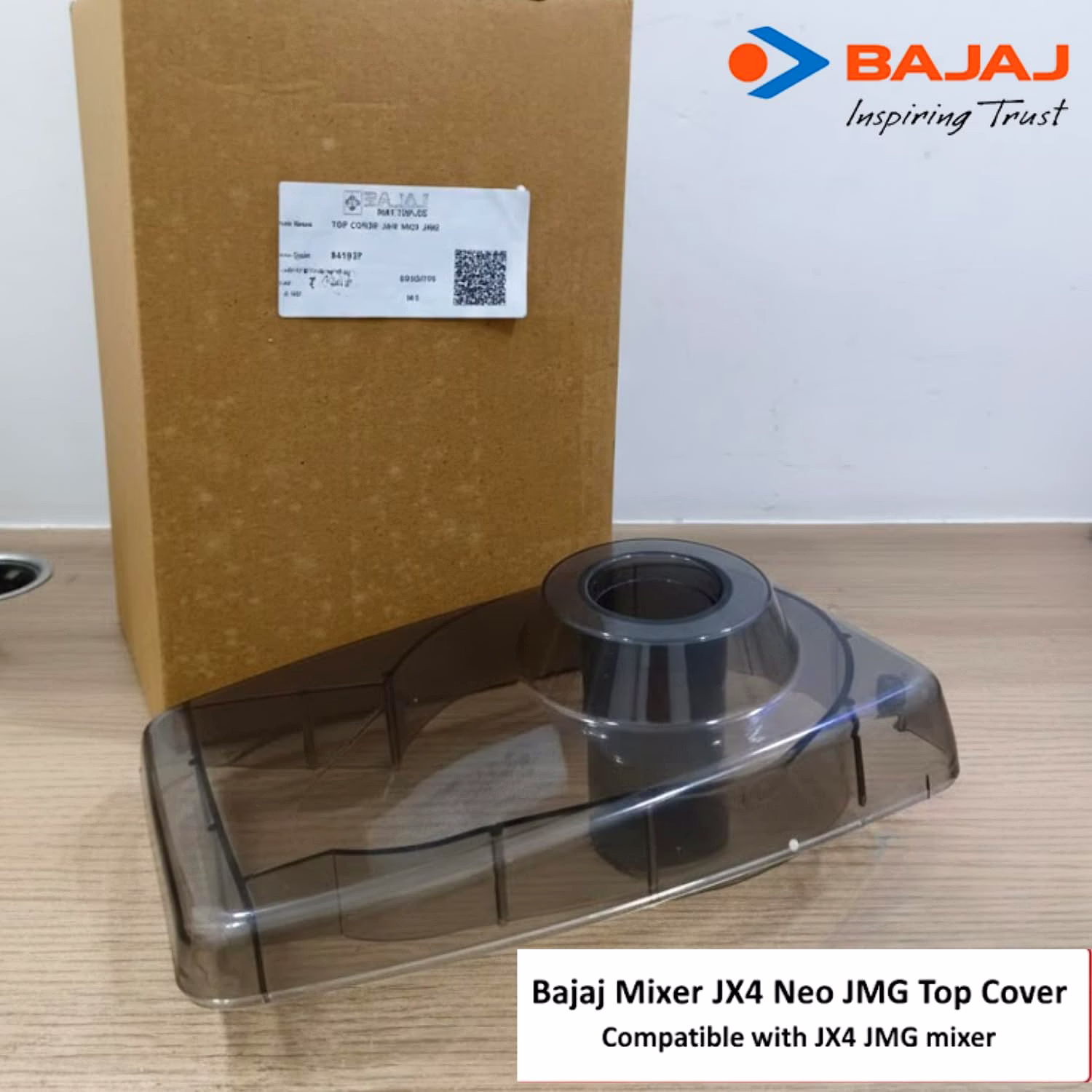 Bajaj Original Top Cover/Lid for JX4 Neo & JMG Mixer Grinder | Transparent Replacement Lid | Compatible with Bajaj JX4 Neo & JMG Model image 3