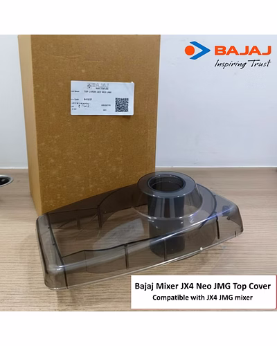Bajaj Original Top Cover/Lid for JX4 Neo &amp; JMG Mixer Grinder | Transparent Replacement Lid | Compatible with Bajaj JX4 Neo &amp; JMG Model-2