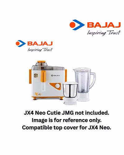Bajaj Original Top Cover/Lid for JX4 Neo &amp; JMG Mixer Grinder | Transparent Replacement Lid | Compatible with Bajaj JX4 Neo &amp; JMG Model-4